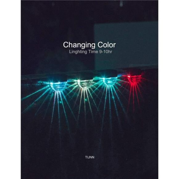 Solar Deck Lights, Outdoor Lighting Backyard Decor Outside Step Lights - 6 Pack - Picture 5 of 6